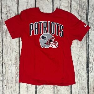 New England Patriots The Nike Tee Red Crewneck NFL Football Tshirt